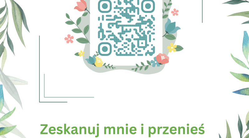 Zeskanuj kod QR i poznaj historię naszego Ogrodu Sensorycznego.