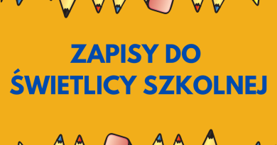 Rekrutacja do świetlicy szkolnej na rok szkolny 2026/2027